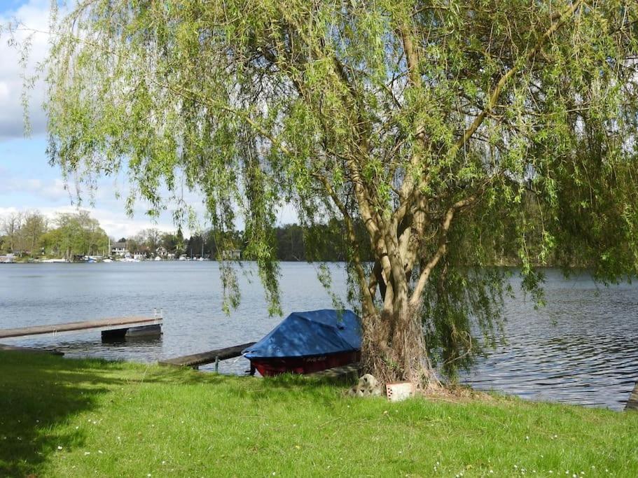 Dachwohnung Mit Wasserblick Und Eigenem Bootssteg Berlin Ngoại thất bức ảnh